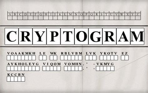 (Distributed by Tribune Content Agency) Cryptoquip. . Cryptoquip star tribune